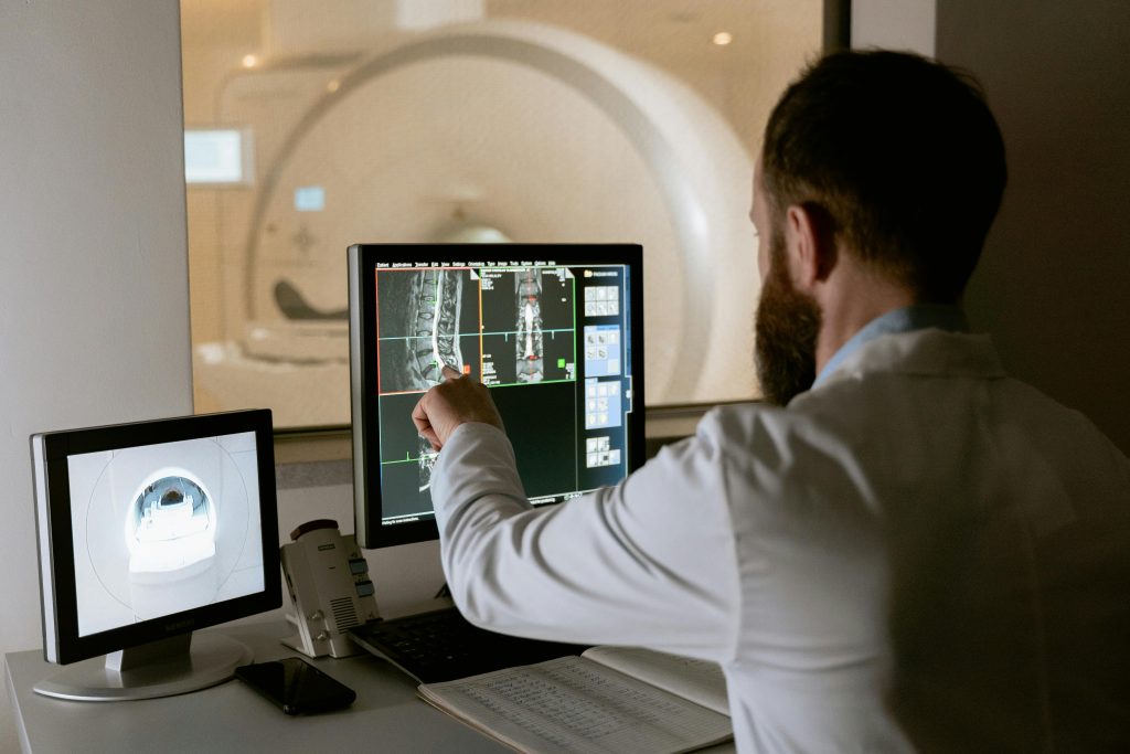 Doctor or technician performing a CT scan for MRI and CT Scan New York